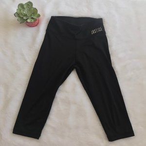 Justice Black Capri Leggings VGUC